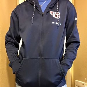 Unisex Tennessee Titans zippered hoodie